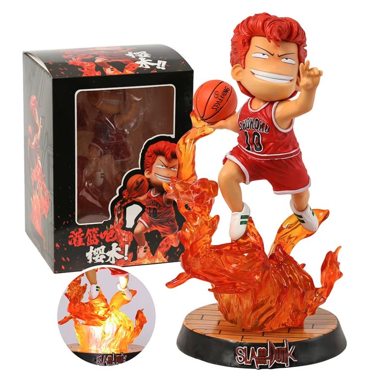 GENERICO - Figura Slam Dunk Hanamichi Basquetbol Anime 20cm Con Luz