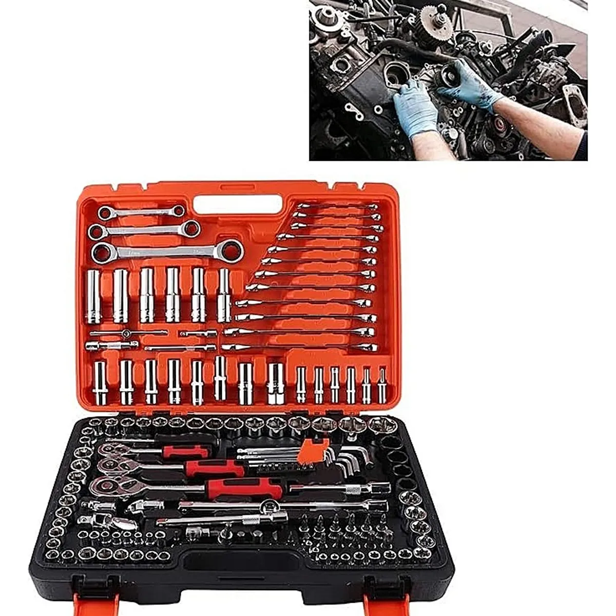 GENERICO - Juego Caja Set Dados Chicharra Herramientas 150 Piezas