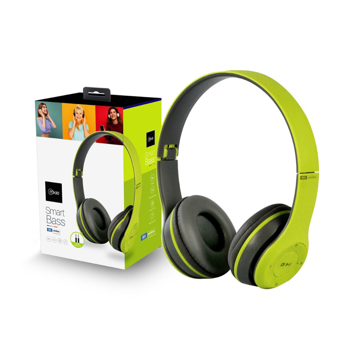 MICROLAB - AUDIFONOS BLUETOOTH MICROLAB SMART BASS WIRELESS 09068