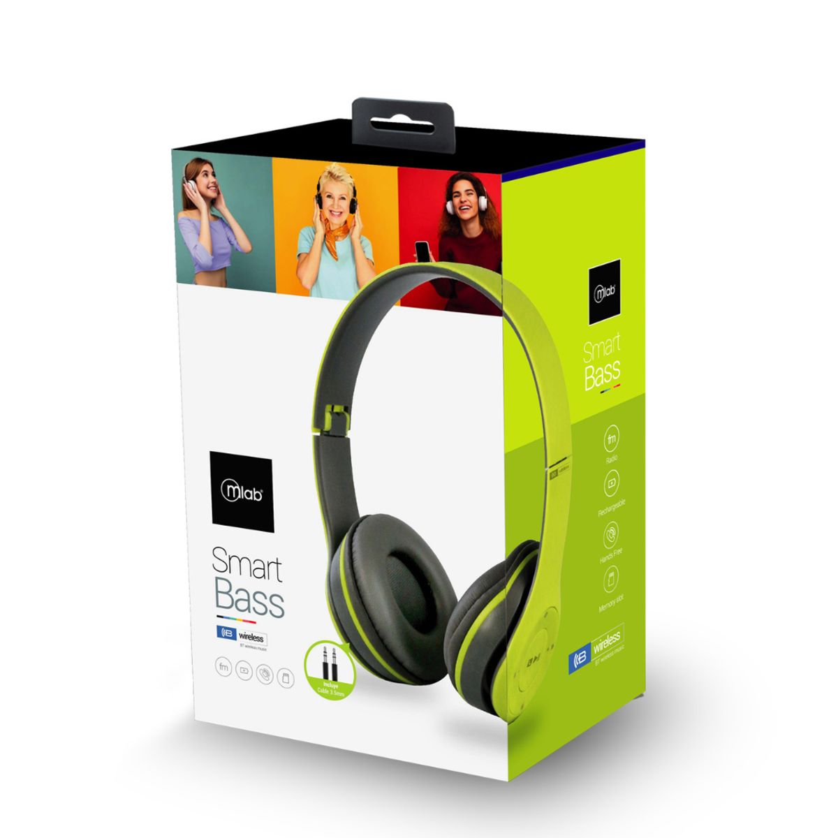 MICROLAB - AUDIFONOS BLUETOOTH MICROLAB SMART BASS WIRELESS 09068