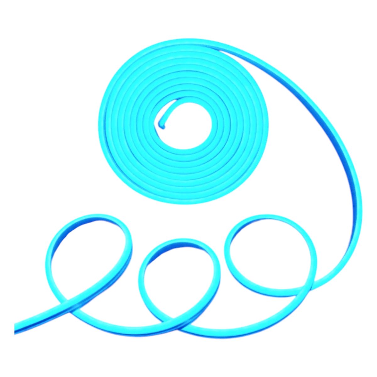 GENERICO - Cinta Neón Led 12V 6Wm 50mt Azul Hielo Celeste.