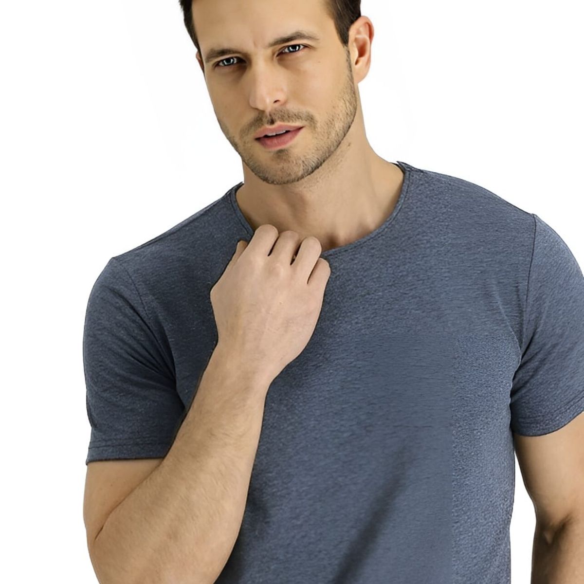 MROTTO - Polera Hombre Cuello V Casual Manga Corta