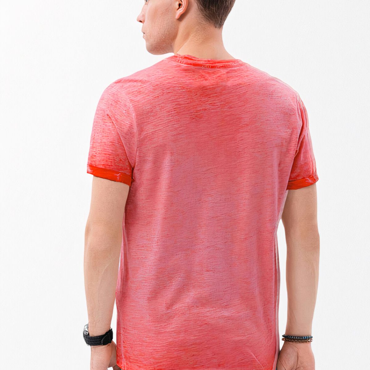 MROTTO - Polera Hombre Cuello V Casual Manga Corta