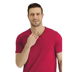 MROTTO - Polera Hombre Cuello V Casual Manga Corta