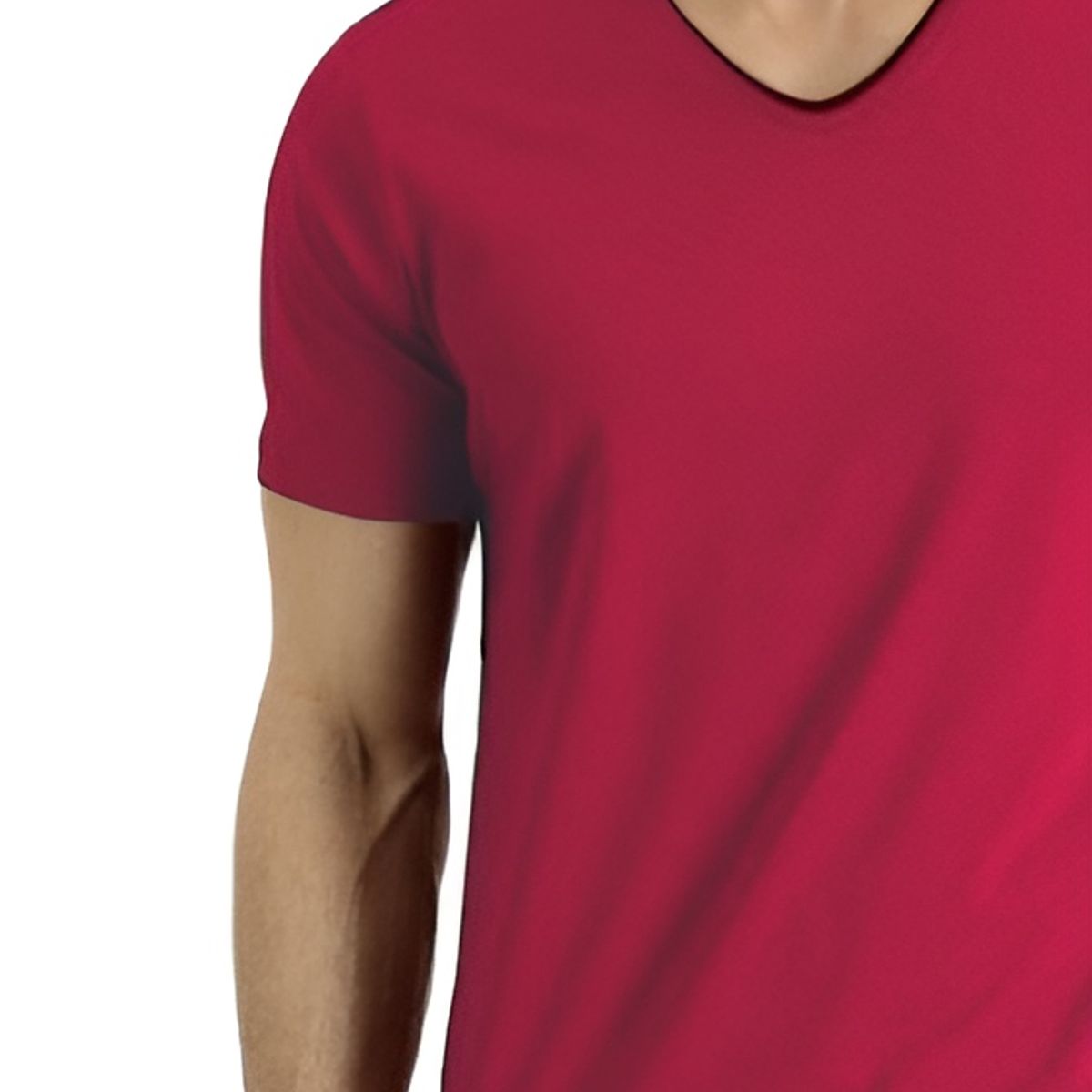 MROTTO - Polera Hombre Cuello V Casual Manga Corta