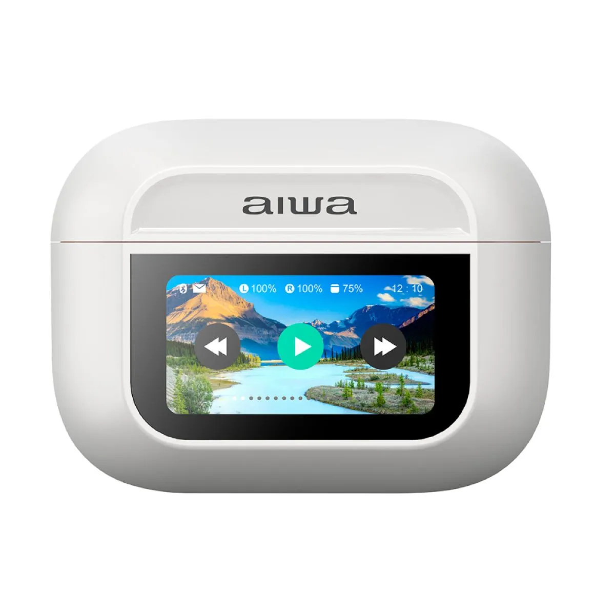 AIWA - Aiwa Audífono TWS Pro Cancelación De Ruidos Pantalla Blanco
