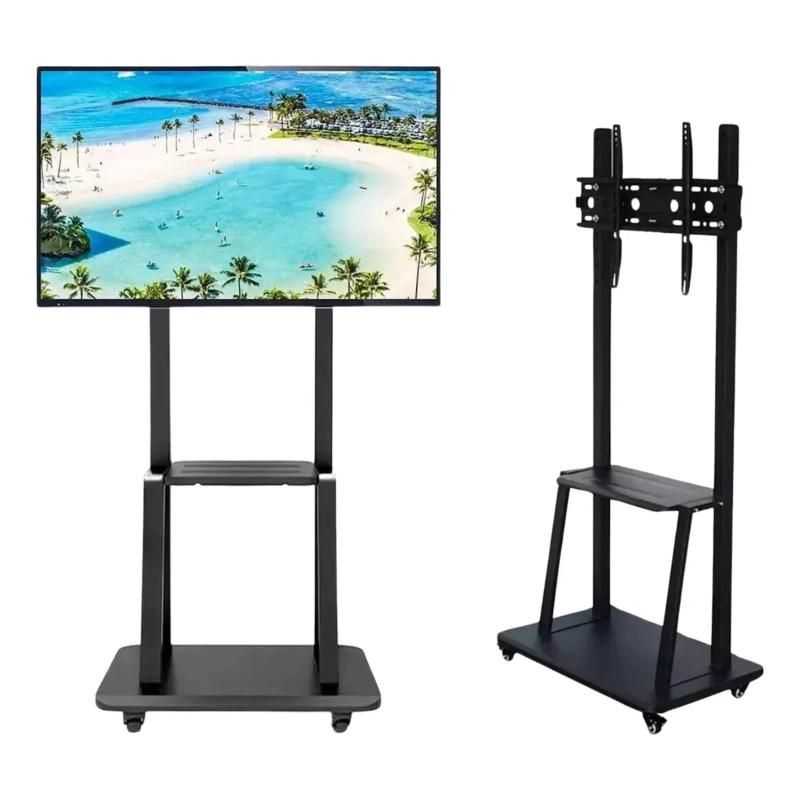 GENERICO - Soporte Base Tv Movil Ruedas 32-55pulg Soporta 55kg altura 145cm