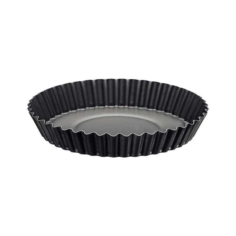 TRAMONTINA - Molde para Tarta Tramontina Brasil en aluminio con revestimiento interno y externo antiadherente Starflon Max grafito 26 cm 1,8 L