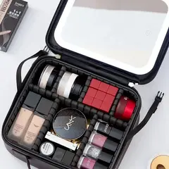 MOVI - Cosmetiquero organizador con espejo y luz led