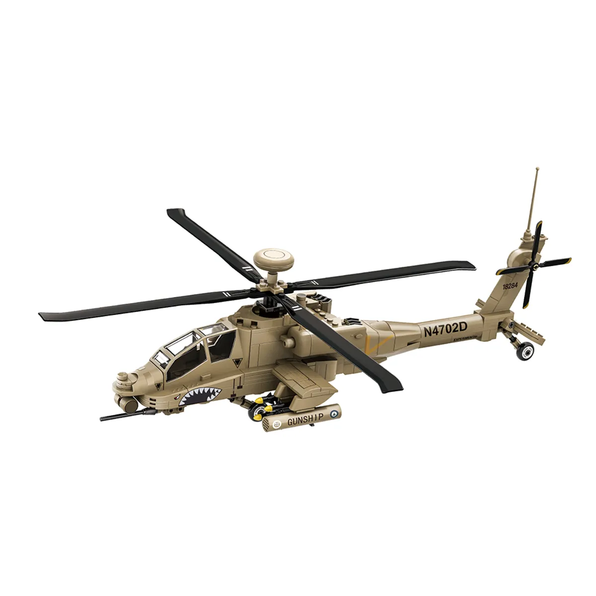 GENERICO - Helicóptero de Combate Armable 255 pzs.