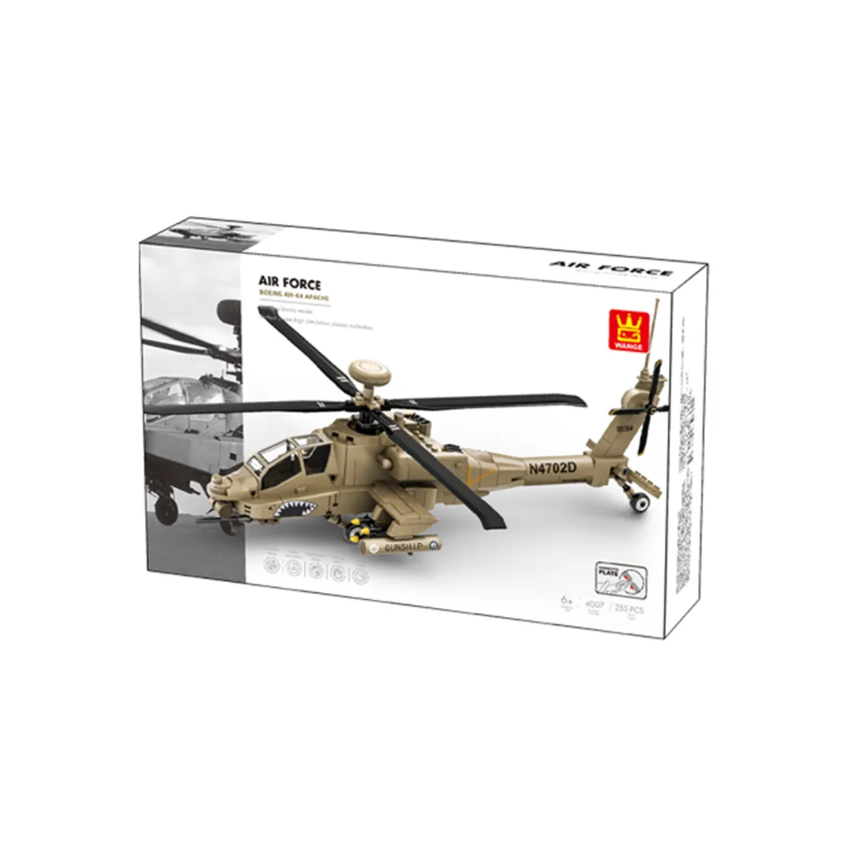 GENERICO - Helicóptero de Combate Armable 255 pzs.