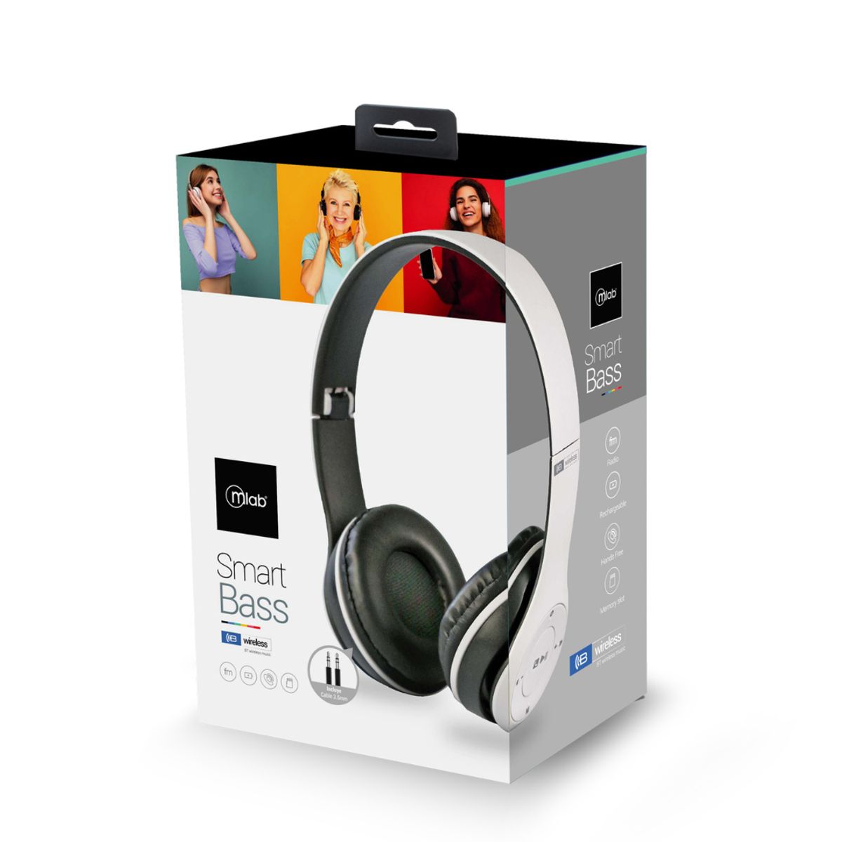 MICROLAB - AUDIFONOS BLUETOOTH MICROLAB SMART BASS WIRELESS 09065
