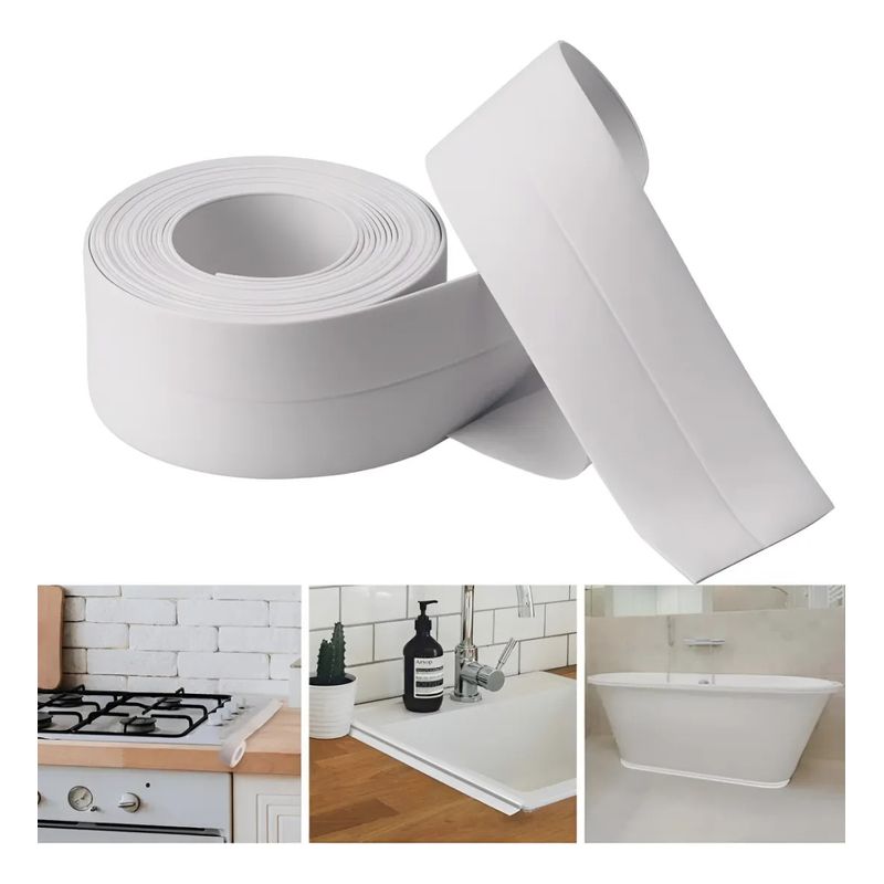 GENERICO - Cinta Sellado Baño Impermeable Ducha Lavaplato Doblecontacto