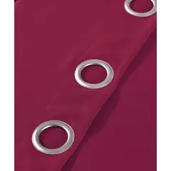 GENERICO - CORTINAS BLACKOUT 2 LIENZO140X230 C/U COLOR BURDEO ENGOMADA TF