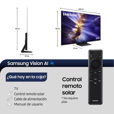 Imagen 2 del producto 65 OLED S90F 4K Vision AI Smart TV 2025