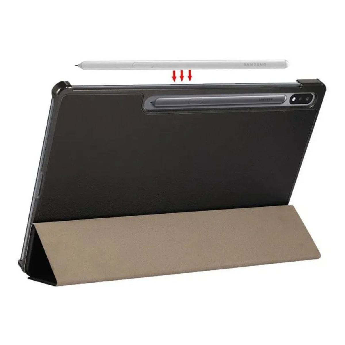 GENERICO - Funda Para Samsung Tab S7 S8 Flip Cover Leather Premium