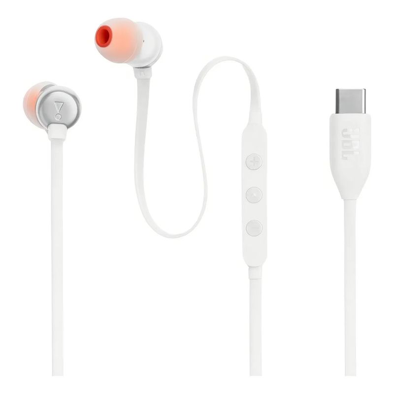 JBL - Audífonos Jbl Tune 310c Con Miccontrol Usb C Blanco