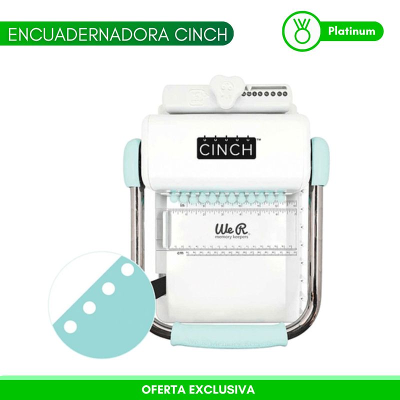 AMERICAN CRAFTS - Encuadernadora Cinch VERDE SB12.