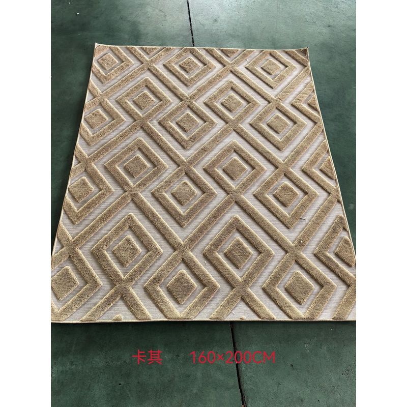 GENERICO - ALFOMBRA TEXTURIZADA JACQUARD 160X200CM ANTIDESLIZANTE DISEÑO NORDICO