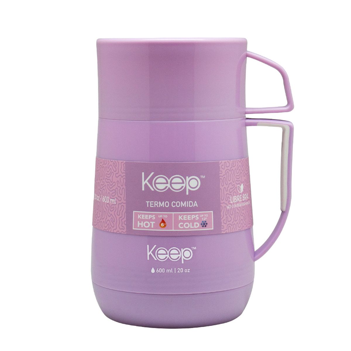 KEEP - Termo Comida Pp Keep 600 Ml - LILA