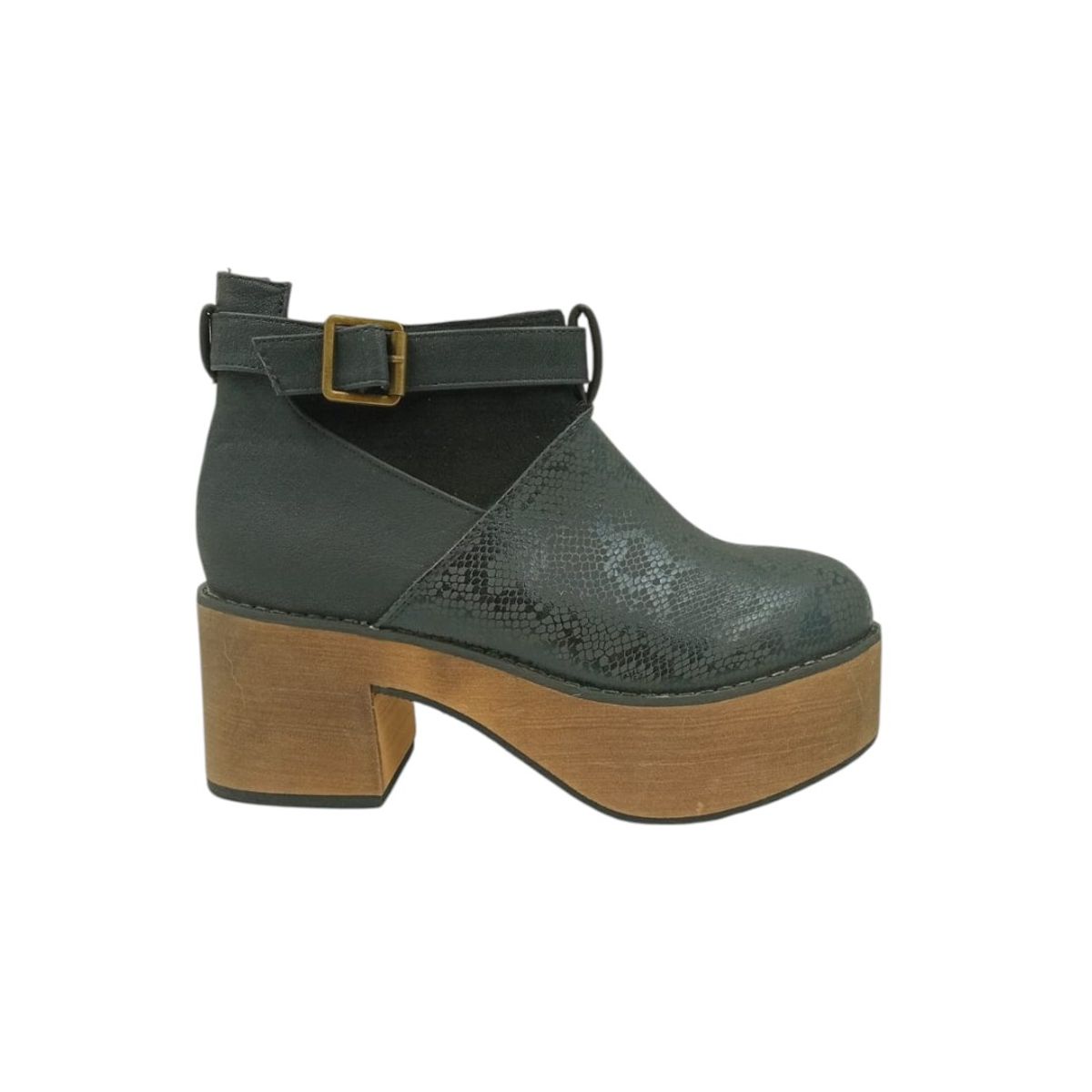 HERIEL - Botín Negro Plataforma Mujer