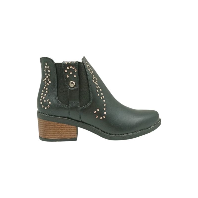 HERIEL - Botín Negro Tachas Mujer