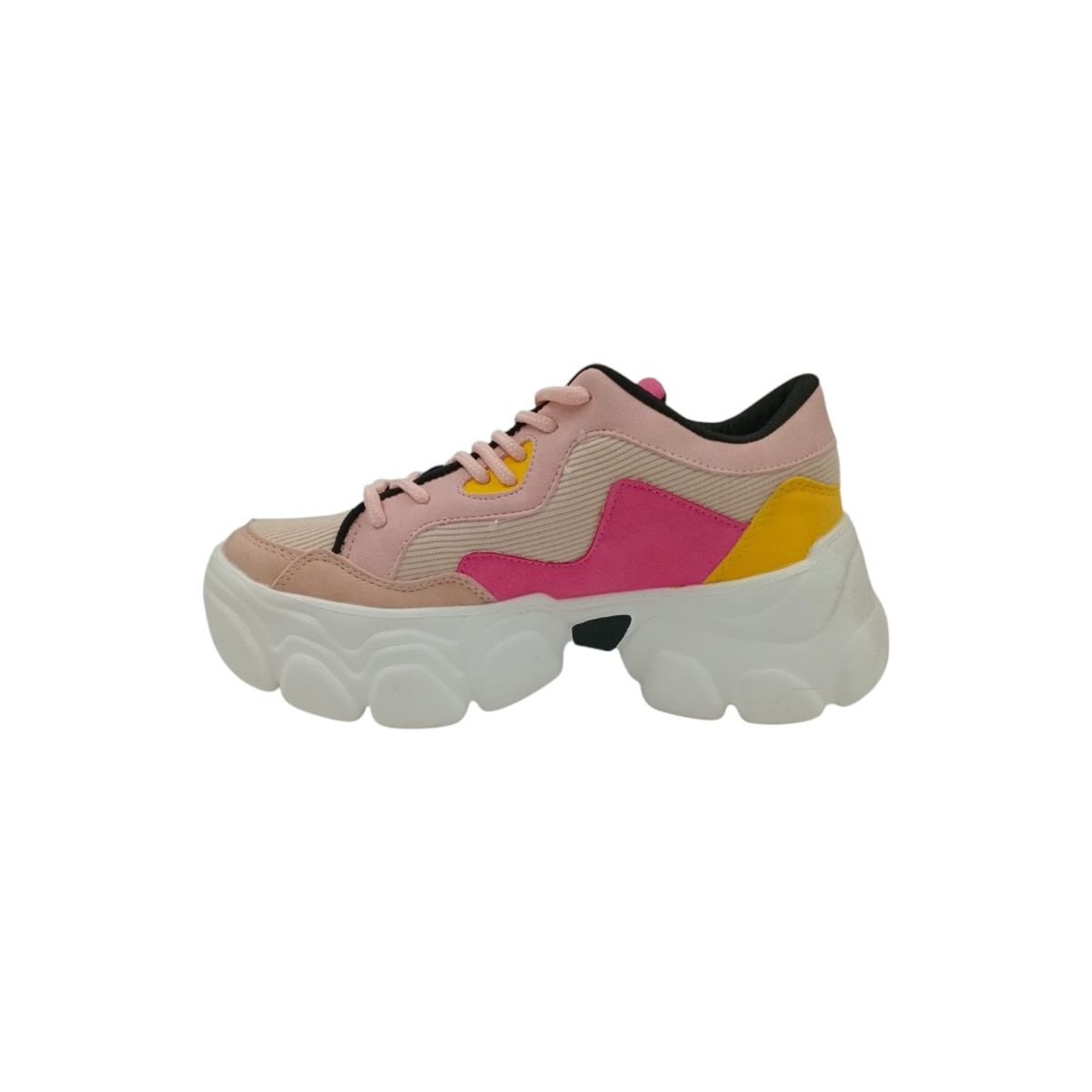 HERIEL - Zapatilla Rosa Plataforma Mujer