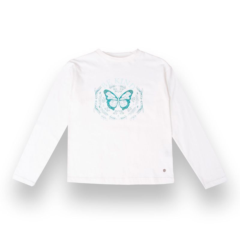 PILLIN - Polera Niña Crudo TVB603-25CRU - Blanco
