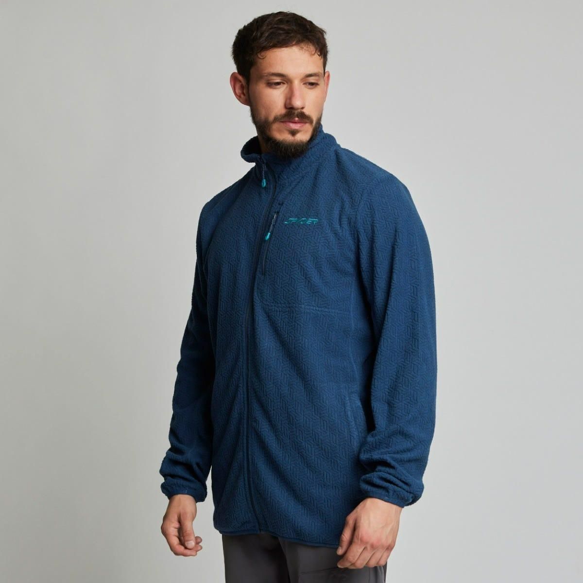 SPYDER - Polerón Polar Outdoor Hombre Spyder Fleece Full Zip Azul