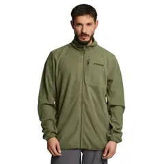 SPYDER - Polerón Polar Outdoor Hombre Fleece Full Zip Verde