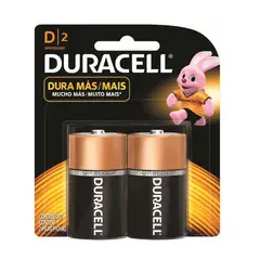DURACELL - Pila Alcalina Cb 2d Fx - Negro.