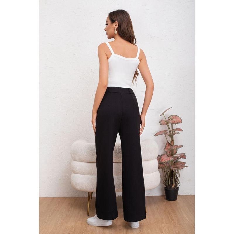 MPROPIA - Pantalón Casual Mujer Bolsillo Otoño Invierno Ancho 0126