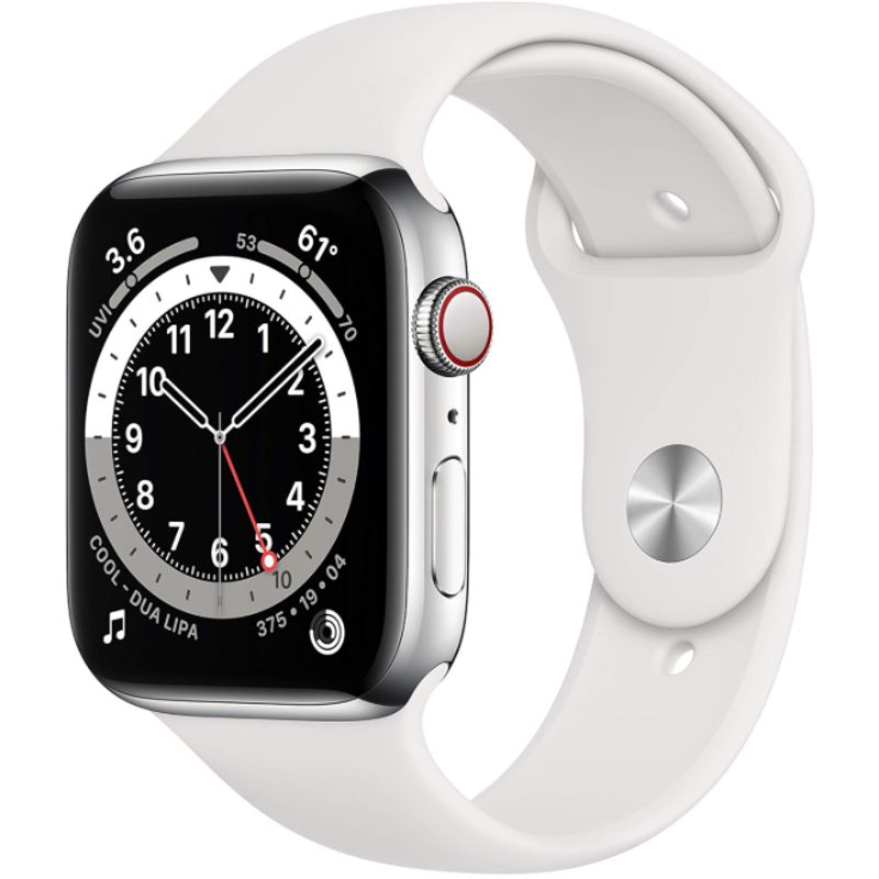 APPLE - Apple Watch Series 6 40mm GPS Silver correa blanca Reacondicionado
