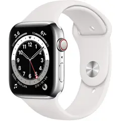 APPLE - Watch Series 6 40mm GPS Silver correa blanca Reacondicionado