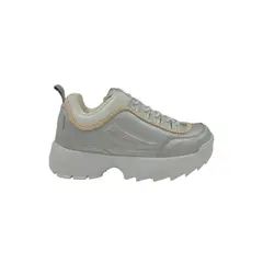 HERIEL - Zapatilla Plateada Plataforma Mujer