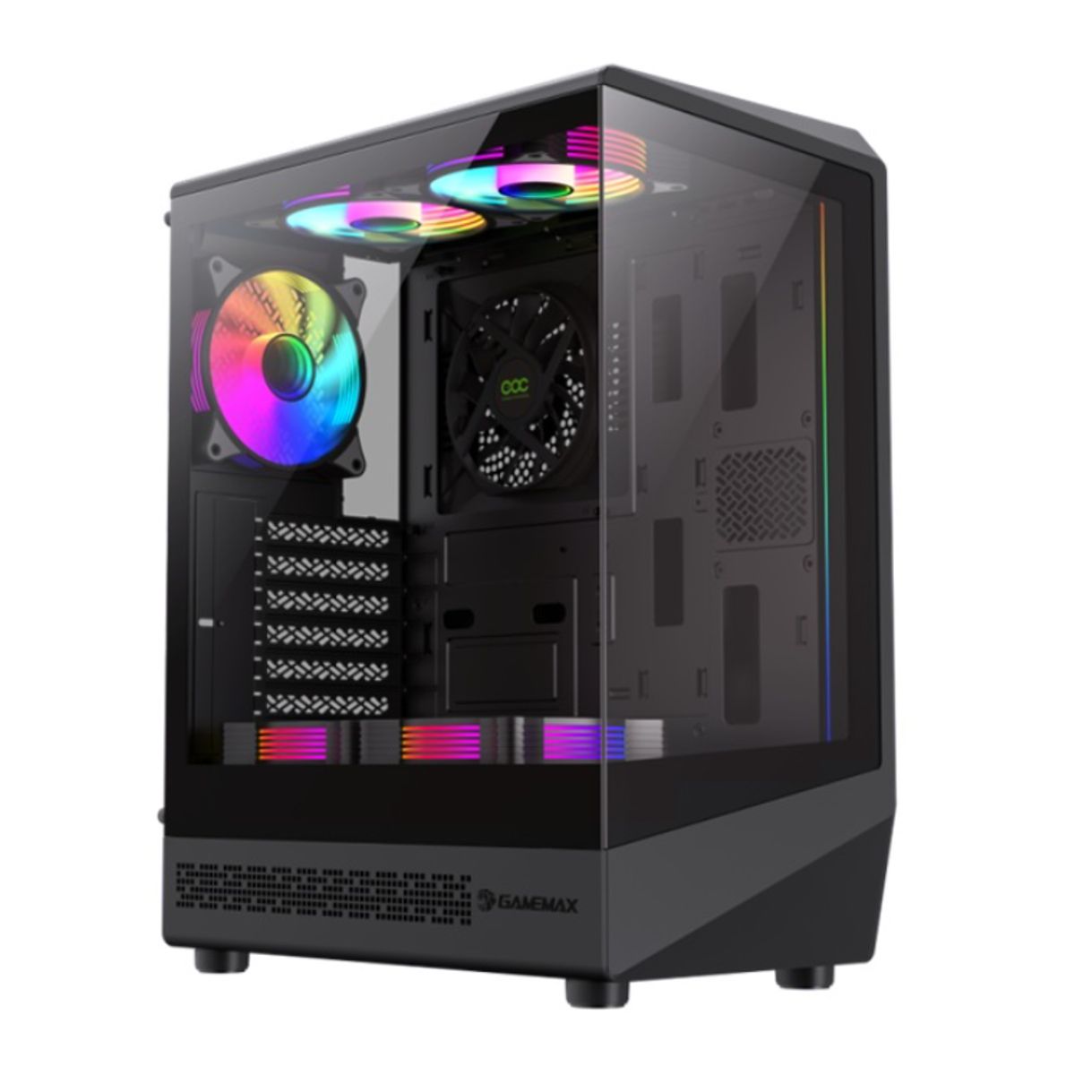 GAMEMAX - Gabinete - GameMax VISTA COC AB - ATX - Negro - SFuente