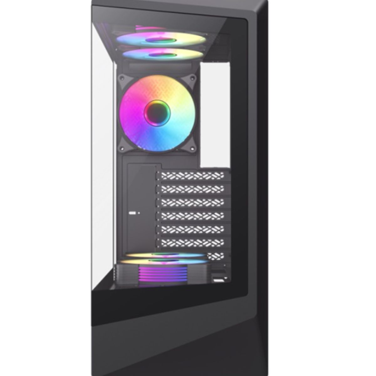 GAMEMAX - Gabinete - GameMax VISTA COC AB - ATX - Negro - SFuente