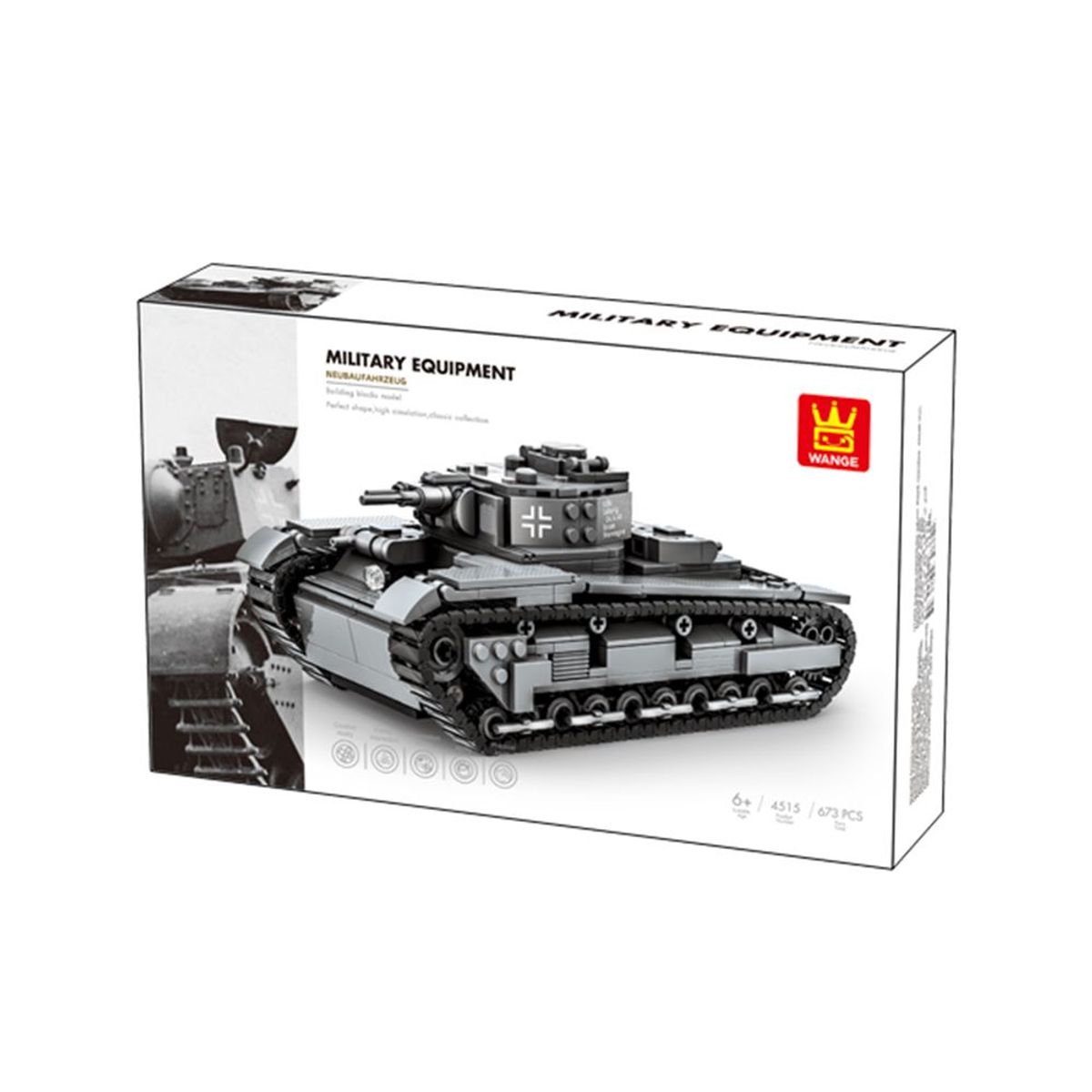 GENERICO - Tanque Militar Alemán Armable 673 pzs.