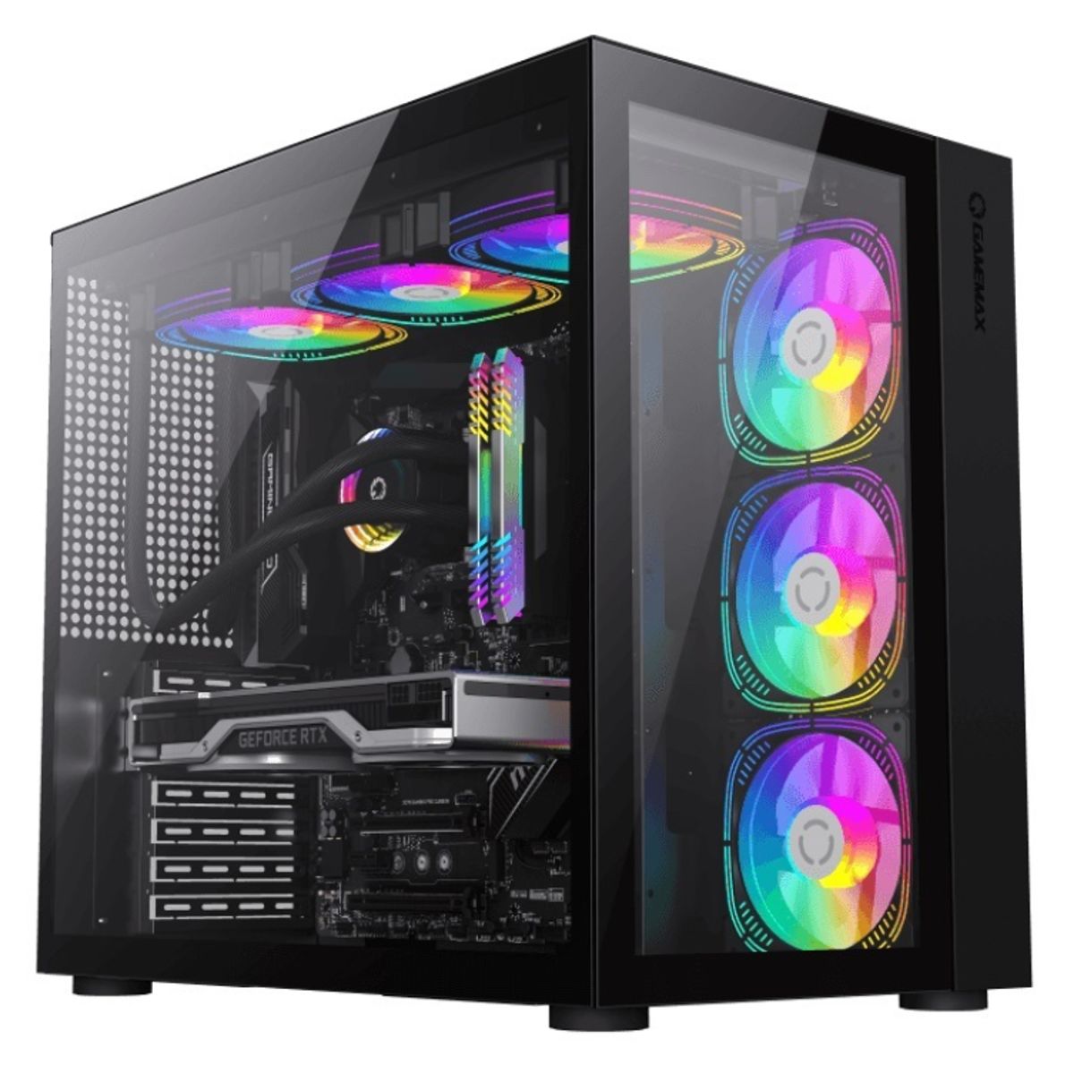 GAMEMAX - Gabinete - Gamemax Infinity - SFuente - ATX - Black