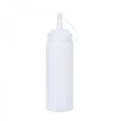 IMAHE - Set de 2 Botella Dispensadora Salsa Graduada Transparente 200Ml