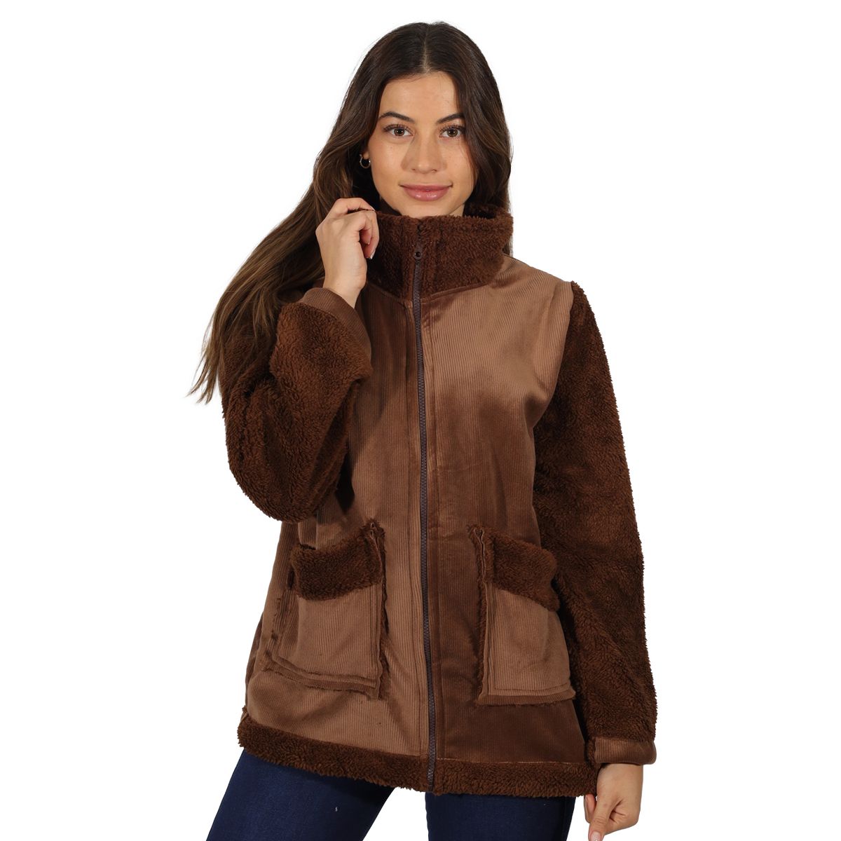 DIVINO JEANS - Chaqueta Tyta III Cafe Divino Jeans