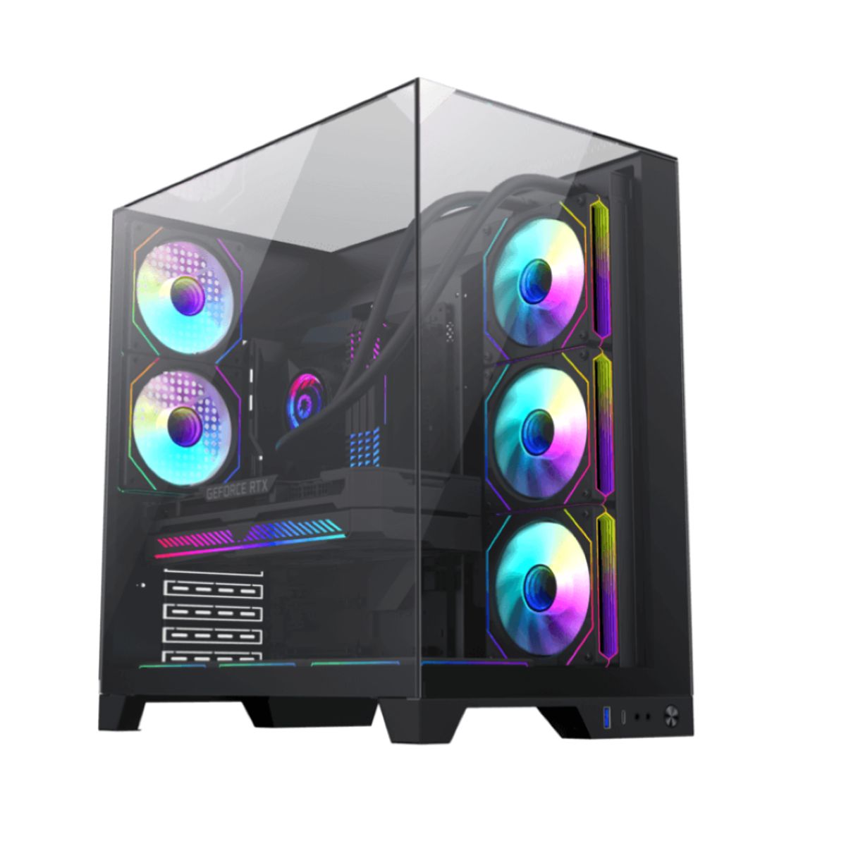 GAMEMAX - Gabinete - Gamemax Infinity Plus BK - SFuente - ATX - Black