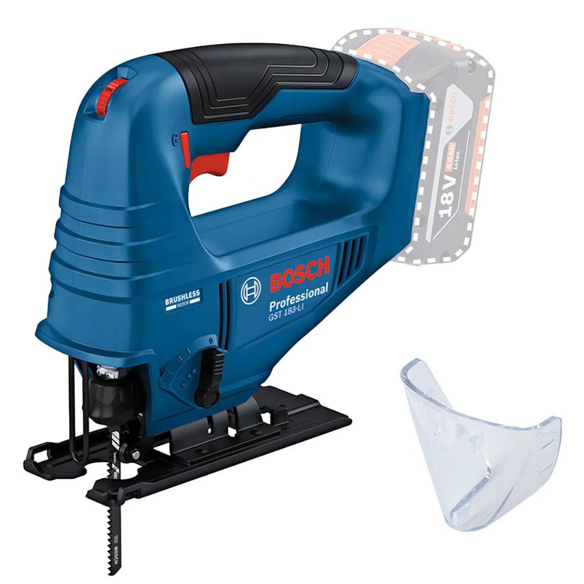 Sierra caladora inalámbrica GST 183-LI Professional 18v, marca BOSCH - Foto 2