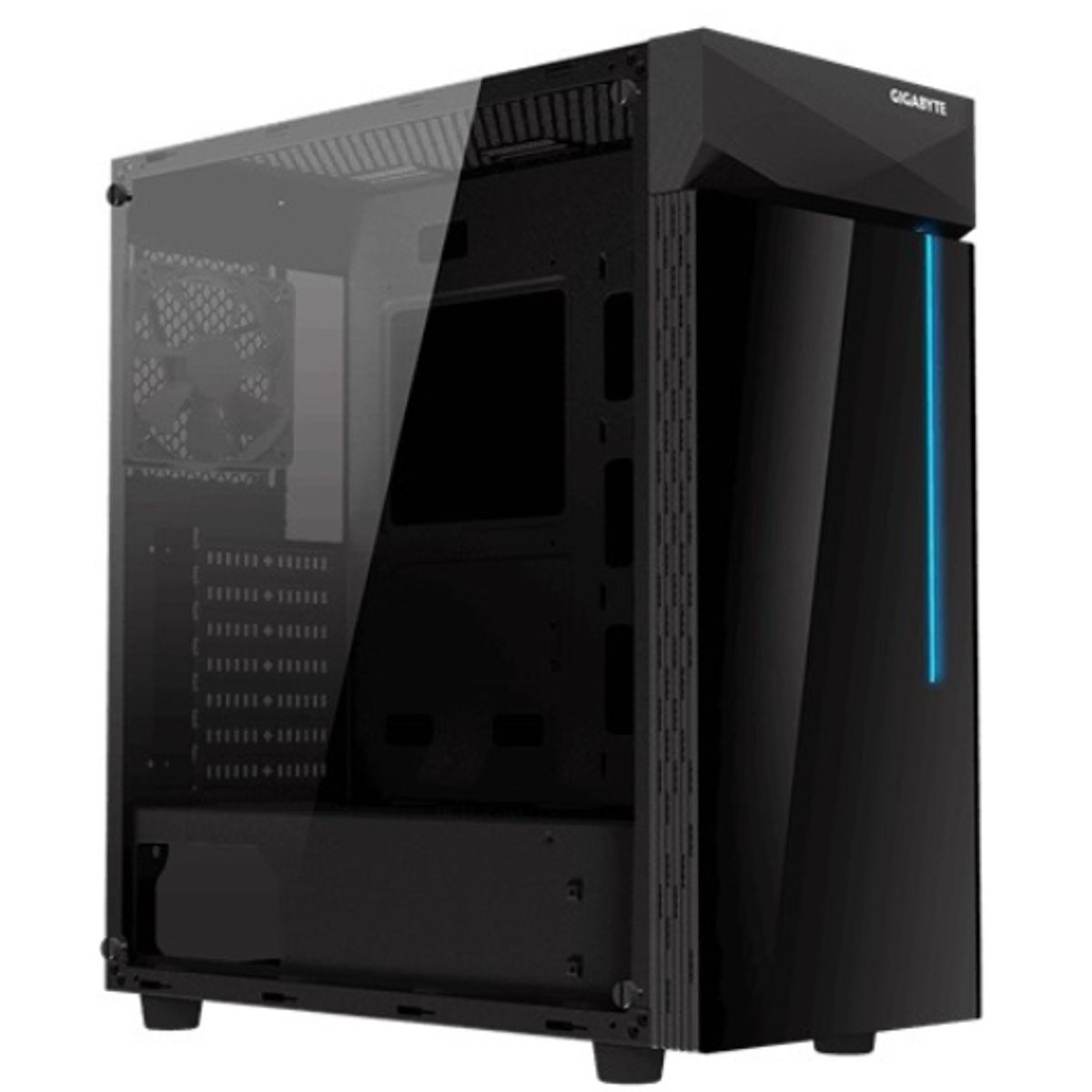 GIGABYTE - Gabinete - Gigabyte C200 Glass - S/Fuente - ATX - Incluye 1 FAN