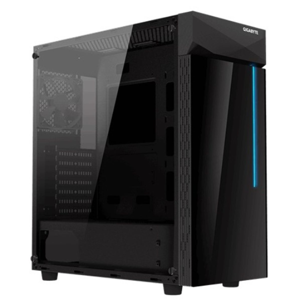 GIGABYTE - Gabinete - Gigabyte C200 Glass - S/Fuente - ATX - Incluye 1 FAN