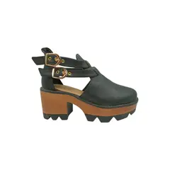 HERIEL - Zapato Negro Plataforma Mujer.