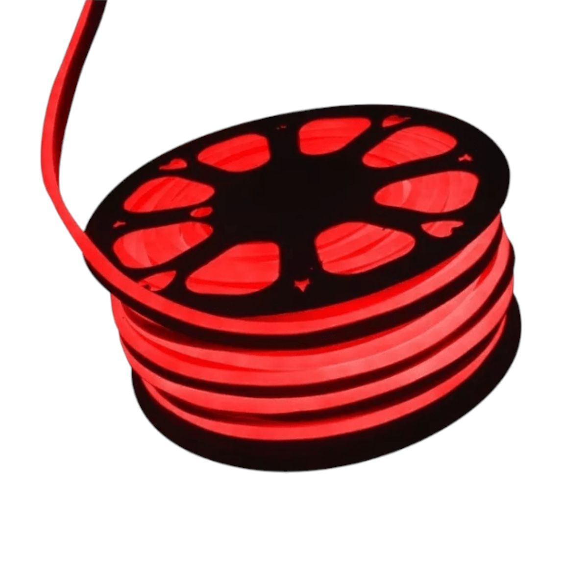 GENERICO - Cinta Led Neón 12V 2835 6W/m IP68 120Led/m 50mt Rojo