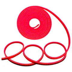 GENERICO - Cinta Led Neón 12V 2835 6W/m IP68 120Led/m 50mt Rojo.