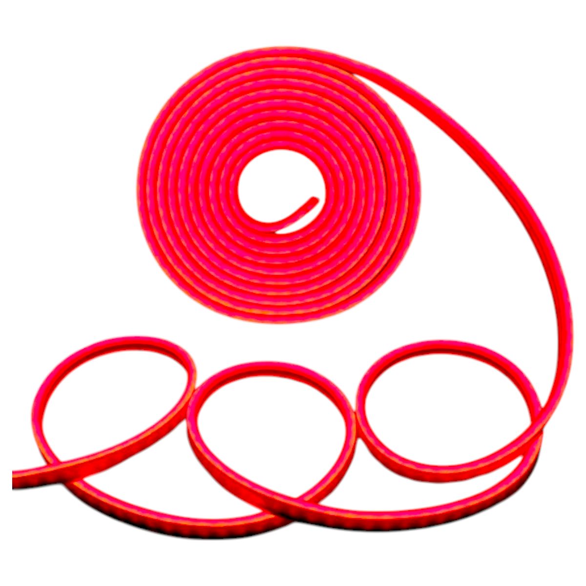 GENERICO - Cinta Led Neón 12V 2835 6W/m IP68 120Led/m 50mt Rojo