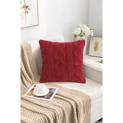 GENERICO - PACK / 2 FUNDAS PARA COJÍN ESTILO TRENZA